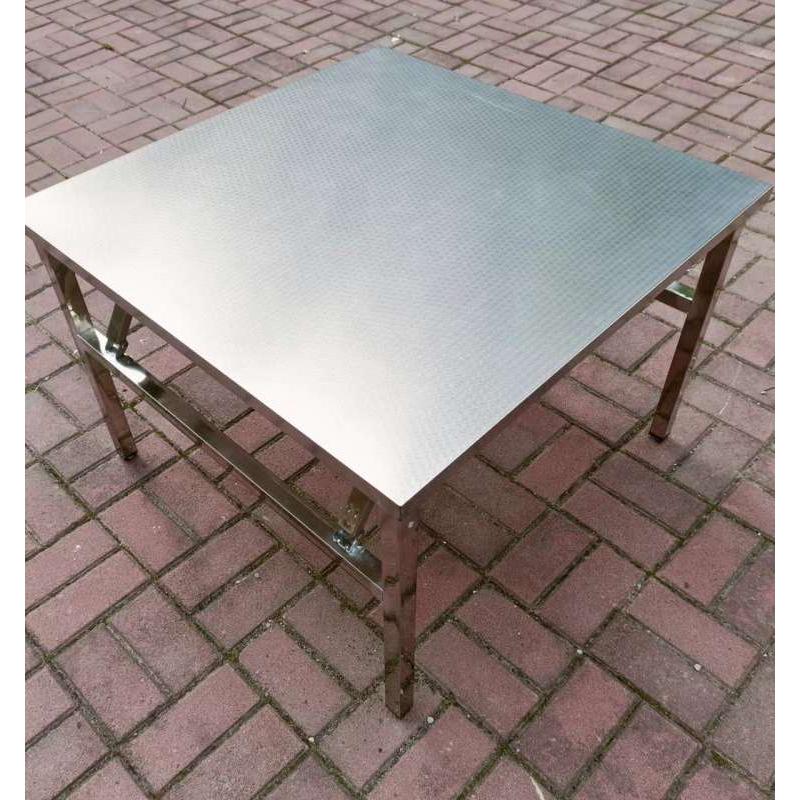 不锈钢折叠桌餐桌夜市摆摊烧烤桌宿舍吃饭桌子户外大排档饭店餐桌