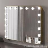 桌面墙led挂化妆镜壁挂妆灯梳镜智能灯657带专业化带妆镜家用美妆