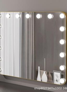 桌面墙led挂化妆镜壁挂妆灯梳镜智能灯657带专业化带妆镜家用美妆