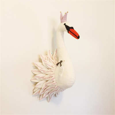 头北道具墙面拍照装饰壁挂欧风立体手工羊毛毡壁饰儿童房ins动物