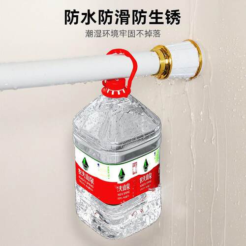 杆窗帘撑杆安装伸缩挂衣晾衣架打孔阳台杆卫生间罗马杆柜晾衣杆免