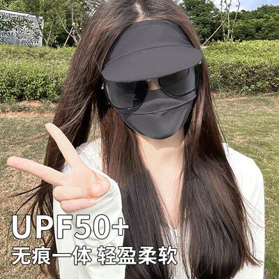 Sun protection mask that covers the full face, UV protective