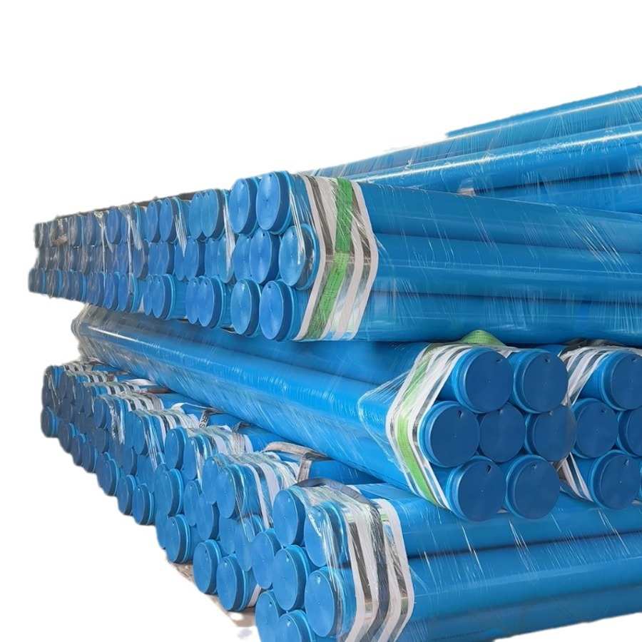 厂家现货内外涂塑钢管工厂直供消防给水法兰树脂环氧内外涂塑钢管