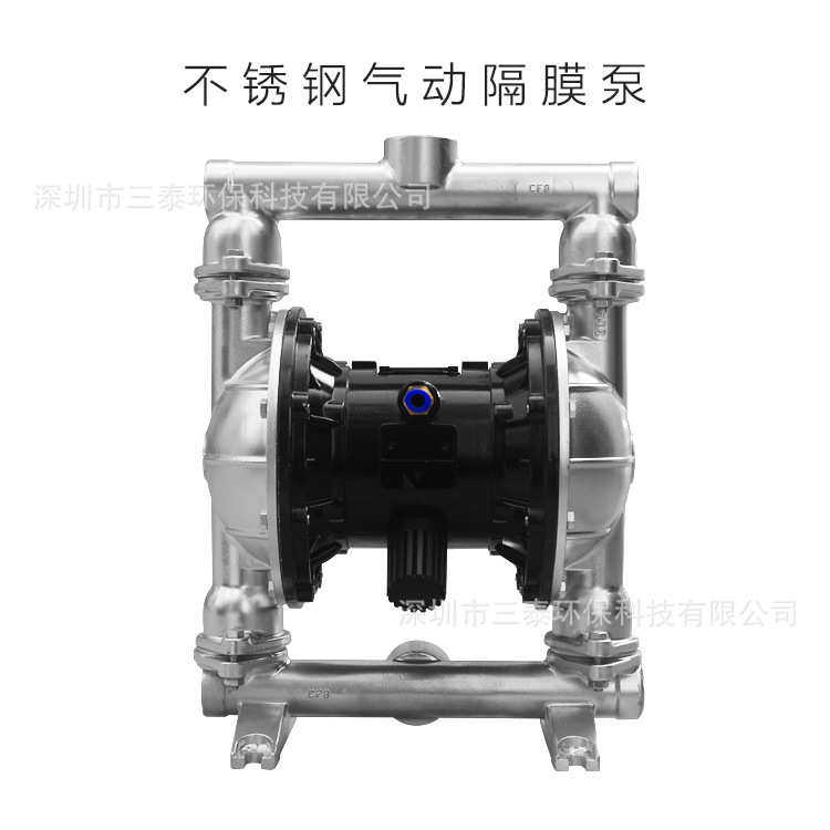 气动隔膜泵污泥污水输送泥浆泵304 316铸铁PVDF污水泵