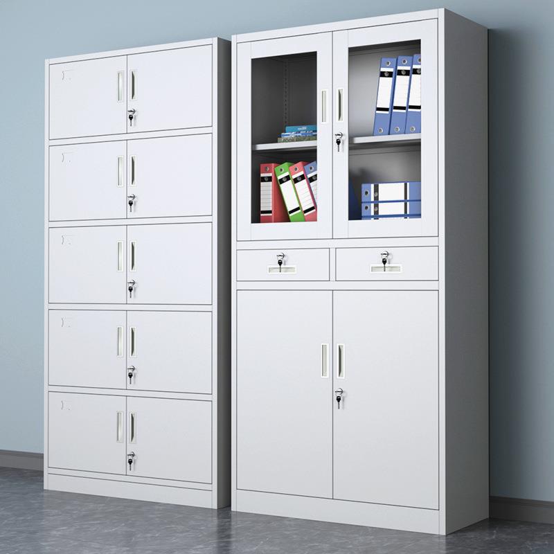 资料文件柜铁皮矮柜档案资料柜办公室带锁储物柜钢制财务凭证柜