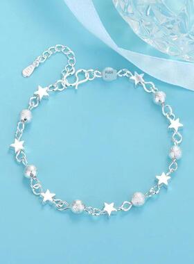 Fashion 925 Sterling Silver Bracelets for Women Small Star F