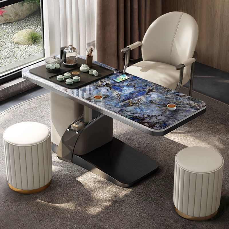 茶几茶桌一体岩轻风简约书桌热卖阳台椅奢现代组合台茶办公家用板