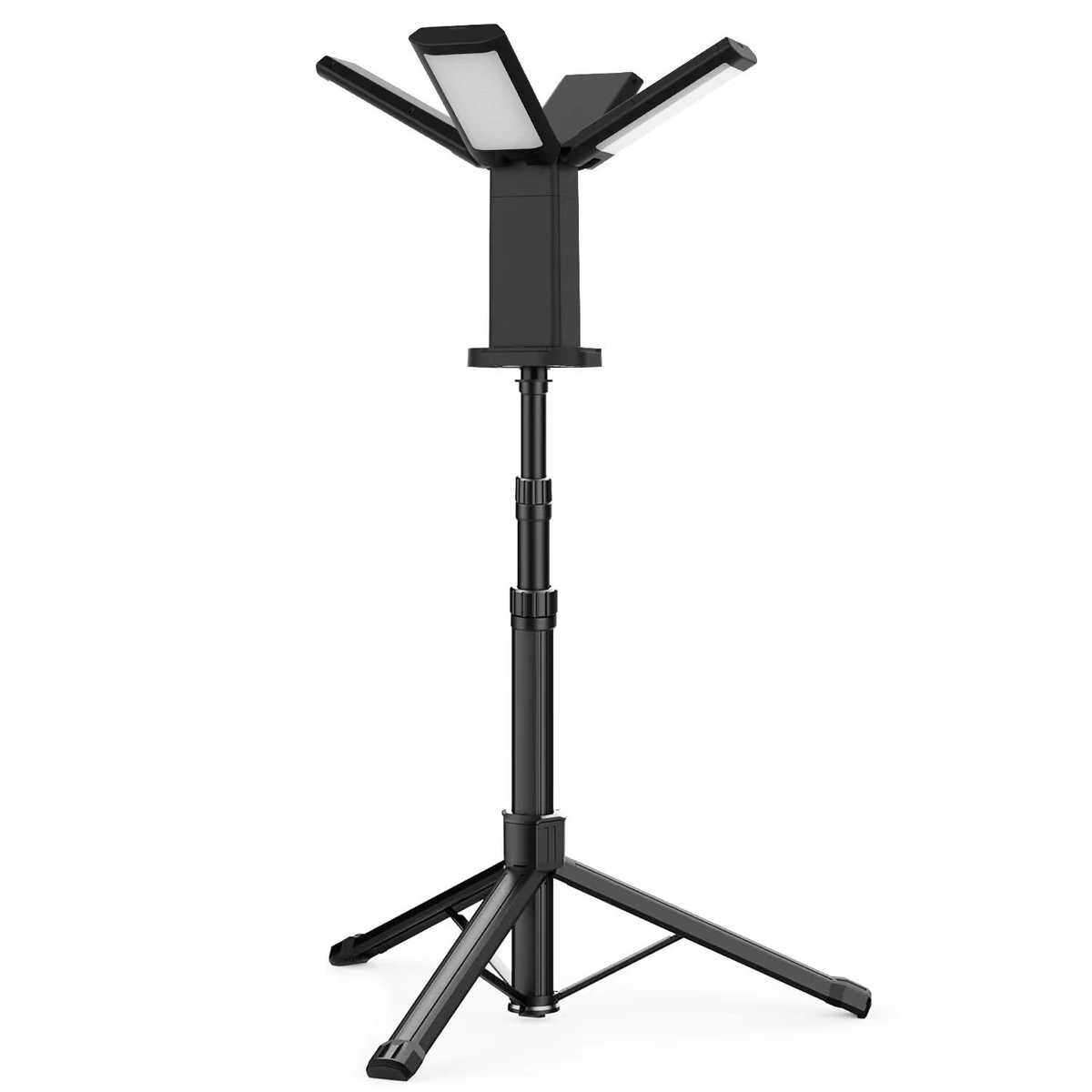 2024新款LED户外露营灯伸缩工作灯应急充电照明地摊灯汽修钓鱼灯