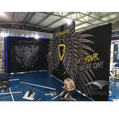 便携展位展览展示背景 标准展位设计制作 快幕秀移动展位 特装