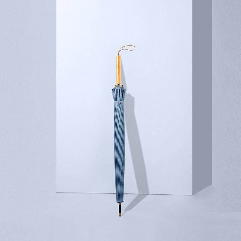 直销新款24骨复古简约长柄雨伞纤维骨抗风大伞面 男女双人超大直