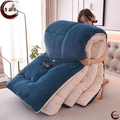 毛毯加厚冬季盖毯被子冬天加绒学生宿舍单人特保暖羊羔绒被芯冬被