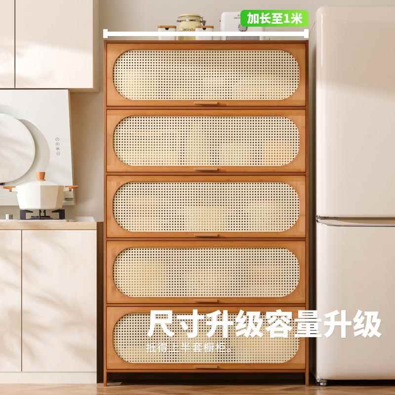 厨房物架落一地置多层碗柜用微波炉置物架厨房家靠墙体收纳159柜