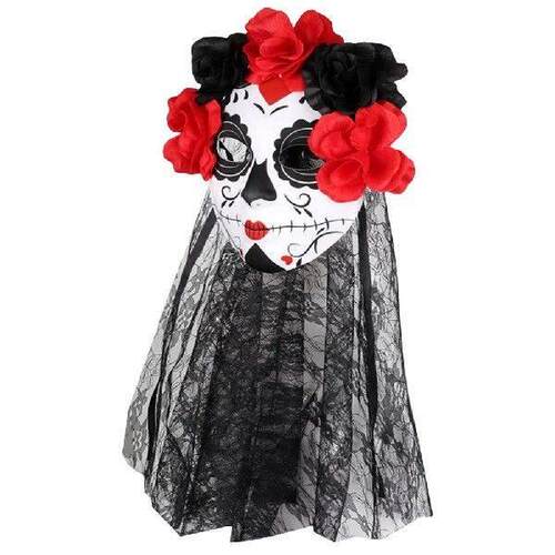 Mexican Cosplay Mask Day of The Dead Stage Party Masquerade