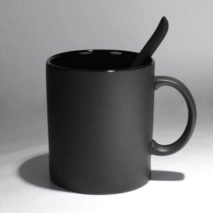 milk tea glass ceramic coffee mug cup cute cartoon spoon 杯