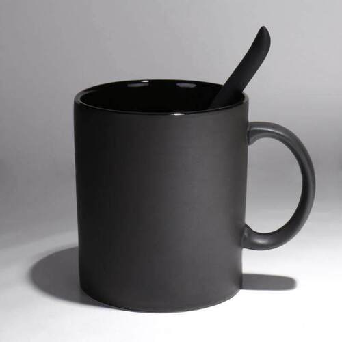 milk tea glass ceramic coffee mug cup cute cartoon spoon 杯