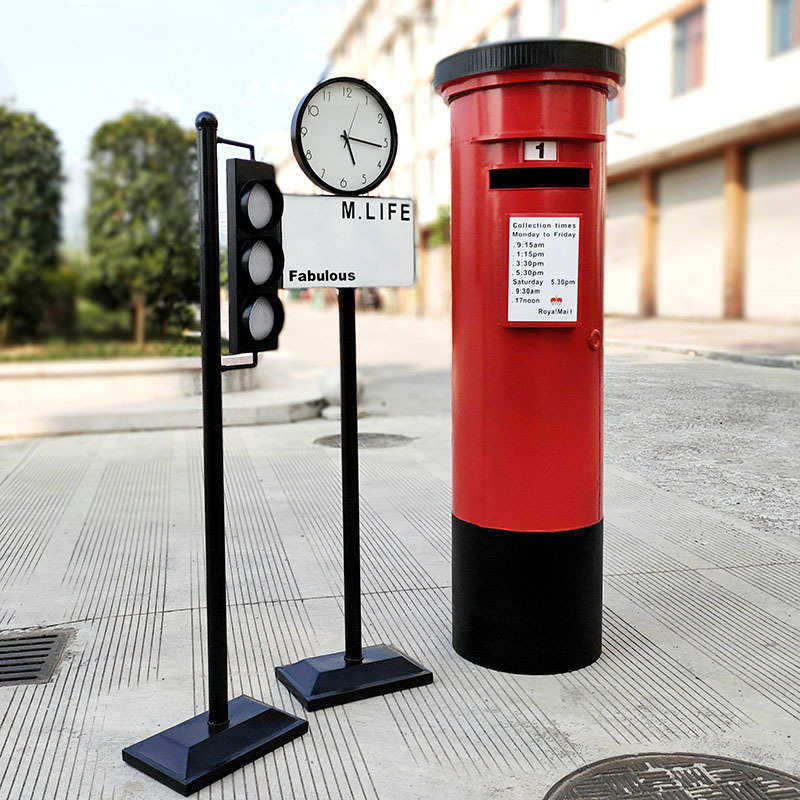 英伦风复古红色邮筒创意红绿灯指示广告牌个性手工移动装饰套装,特色手工艺,其他特色工艺品,淘宝优惠券,粉丝福利购,淘宝优惠卷
