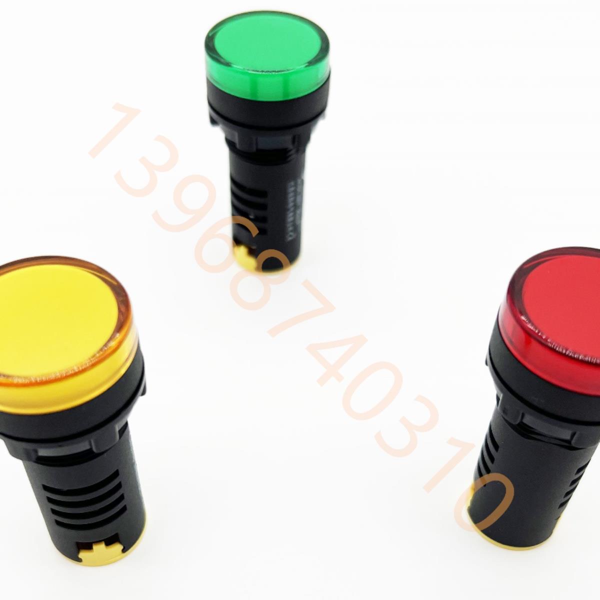 定制电压 电容柜放电指示灯AD56-22DF 660V 690V红绿黄蓝白信号灯