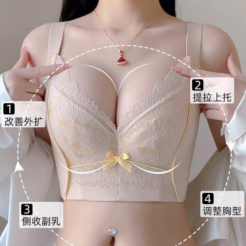 新款直销美容院大码性感蕾丝胸罩收腹乳调整型档文胸内衣女士聚拢