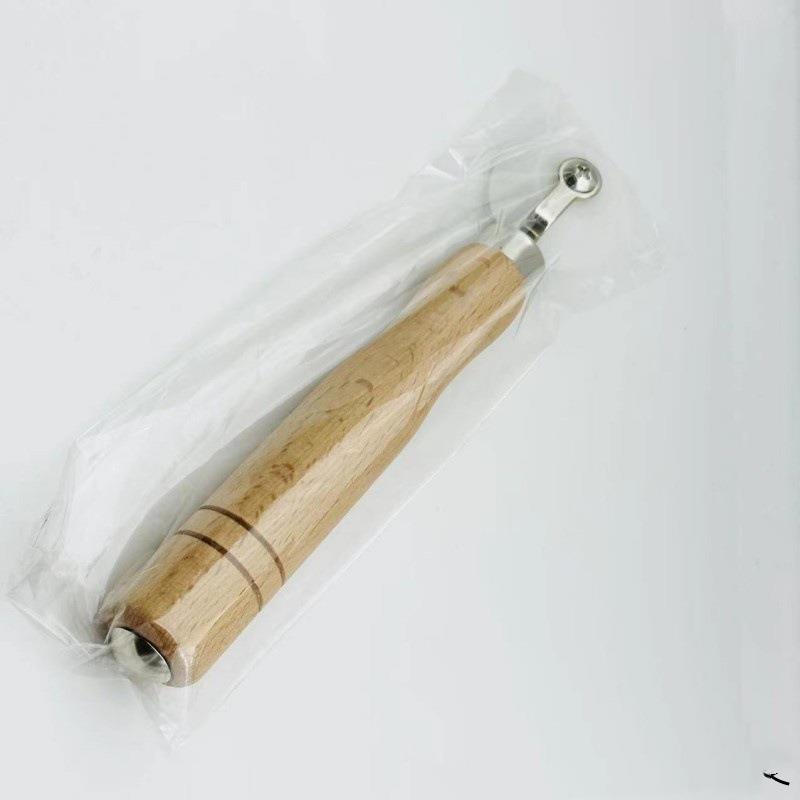 新款直销贴墙纸壁纸施工工具 PE阴角压轮接缝压轮 壁纸压轮 带轴