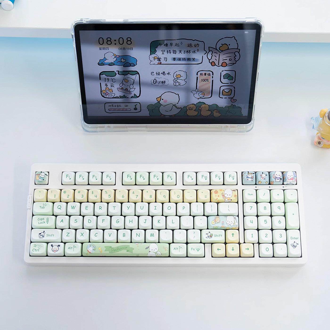 98键盘客制化机械套件101键石子三模无线蓝牙gasket结构麻将静音