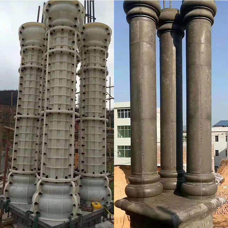 罗马柱模具光面圆柱圆形水泥小柱子模型欧式别墅大门建筑用模板