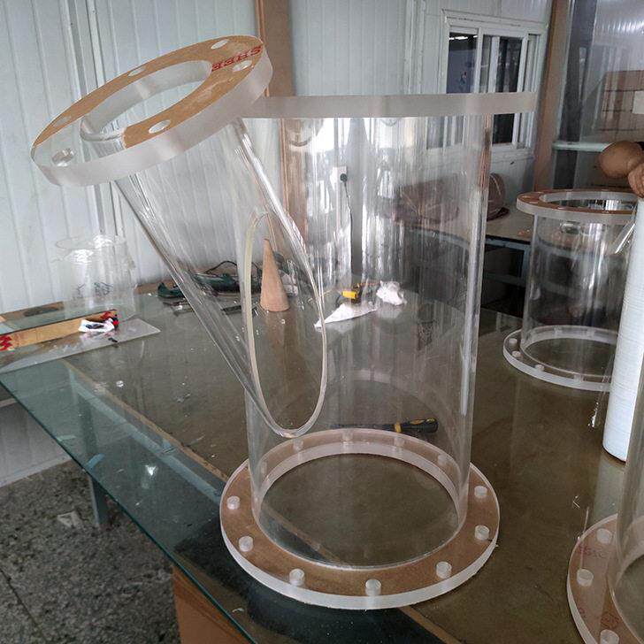 亚克力实验装置有机玻璃圆管圆筒透明异形多通阀门法兰