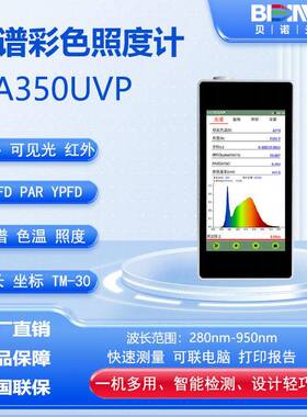 HA350UVP植物光照分析仪植物灯测试仪光谱波长生长灯PPFD全光谱