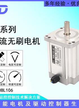 低分贝直流马达打磨电机可调速配驱动器TD80BLS10648V220V6000转
