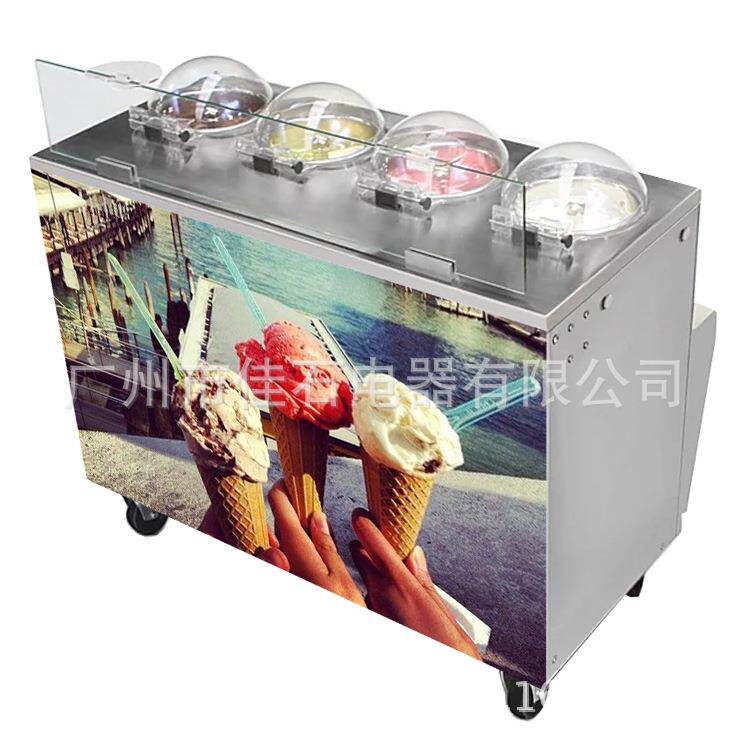 新款 4缸智能前台雪糕机 商用 110V gelato machine 手工冰淇淋机