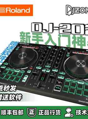 罗兰Roland DJ-202高性价比入门家用DJ控制器送Serato DJ Pro及教