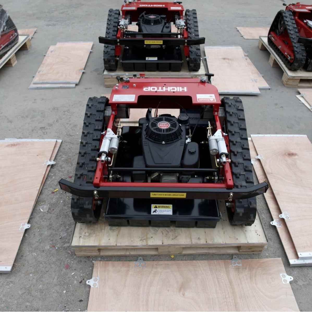 式口出国履带遥EHS控泰割草机四冲程9马力汽油除草机遥控智能割草