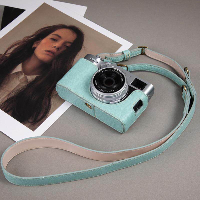 适用富士X100Vi保护套X100V X100TX100S相机包微单皮套底座壳配件