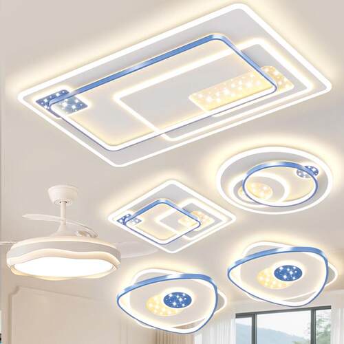 客厅灯2026新款北欧网红LED吸顶灯卧室饭厅中山流行灯具全屋套餐
