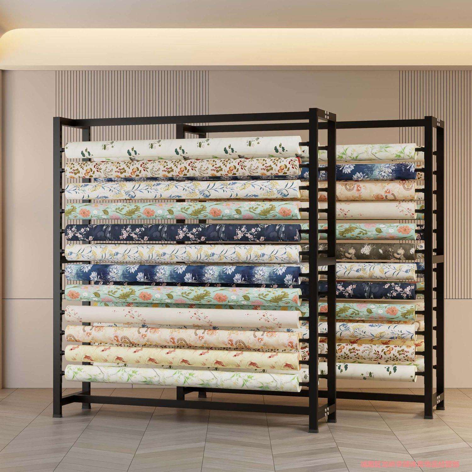 纺织面料展示架布料架卷布架布匹样品架货架布料样品架特厚可调节