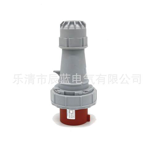 5芯63A6H三相工业插头防水IP67 3P+N+E 220-380/240-415V油机插头