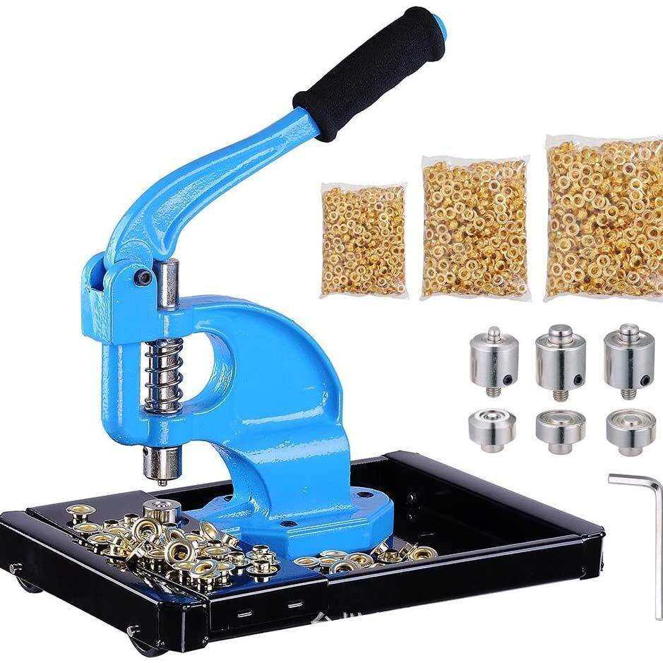 手动压扣环机工具套装打孔机PVC皮料皮革打孔机器带移动底座