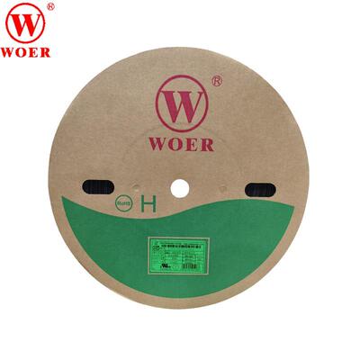沃尔 WOER H管印字黑 12MM超薄 黑色热收缩套管 环保无卤绝缘阻燃