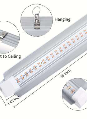 2025新款跨境室内植物生长灯4英尺T8270W(6x45W1620W跨境