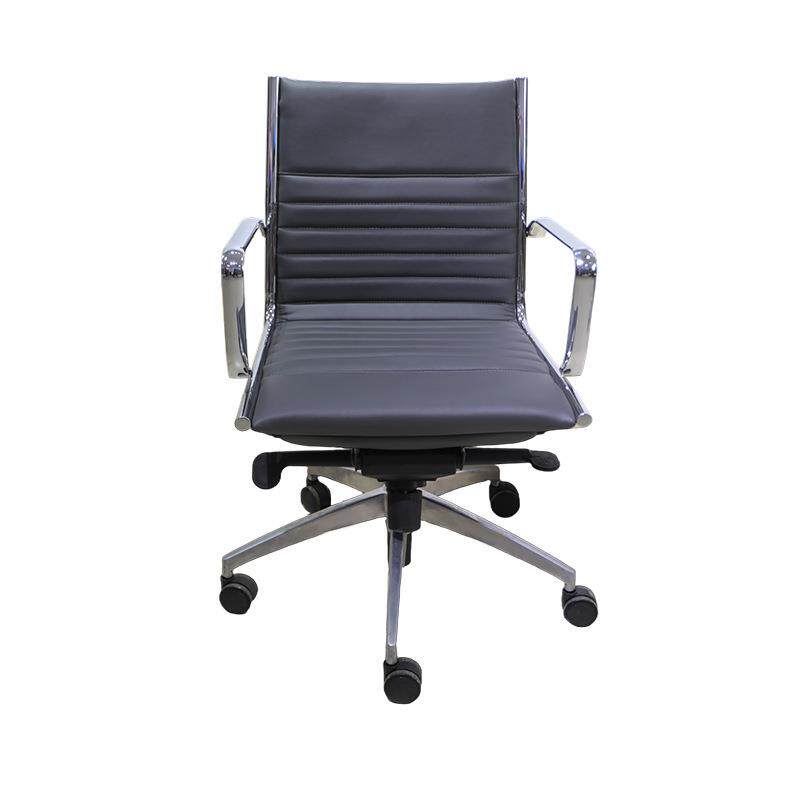 滑轮可降J-048皮质商升务工作不护腰久坐累公室办开会洽谈电脑椅
