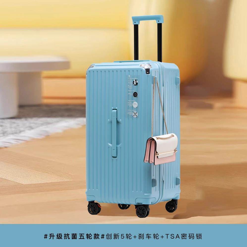 正品高颜值行李旅箱女2024C新量款28寸大容P网红行密码皮箱静音万