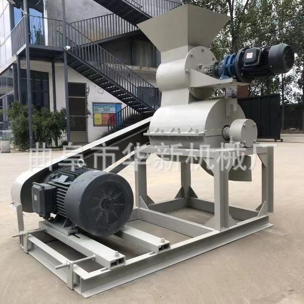 发酵羊粪半湿物料粉碎机秸秆酒糟粉碎机锤片式有机肥粉碎机