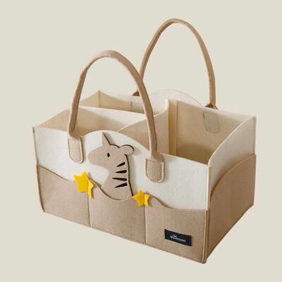 Felt Diaper Bag Baby Organizer Pockets handheld mummy bag mo