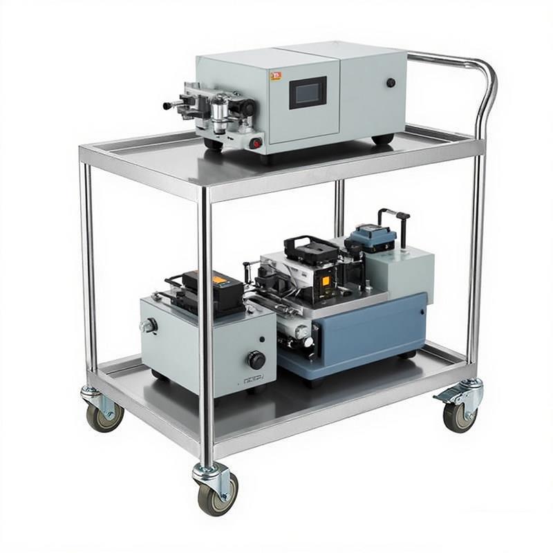 实验室两双层层车工具车多防静电手推加厚仪器周搬运转小推车