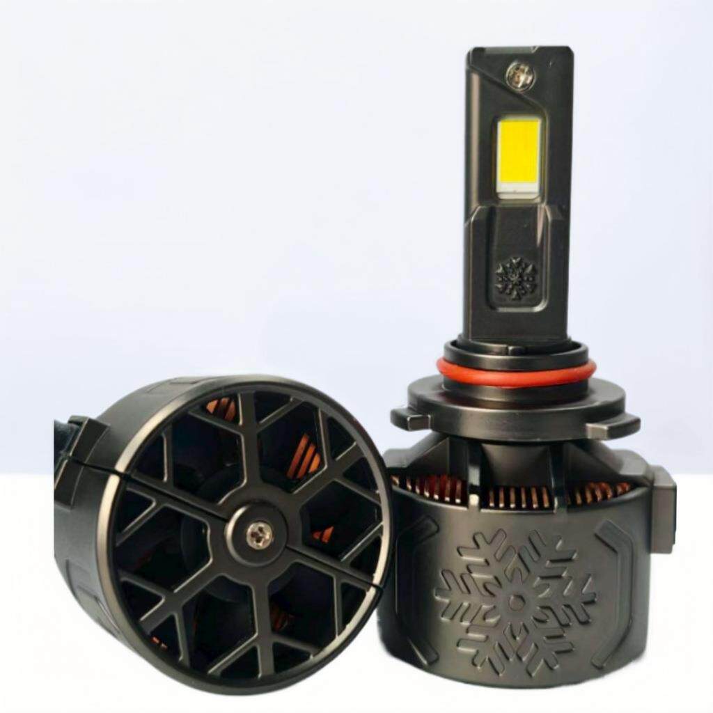 R90三通管汽车led大灯改装H4H7远近光一体超亮灯泡大功率led车灯