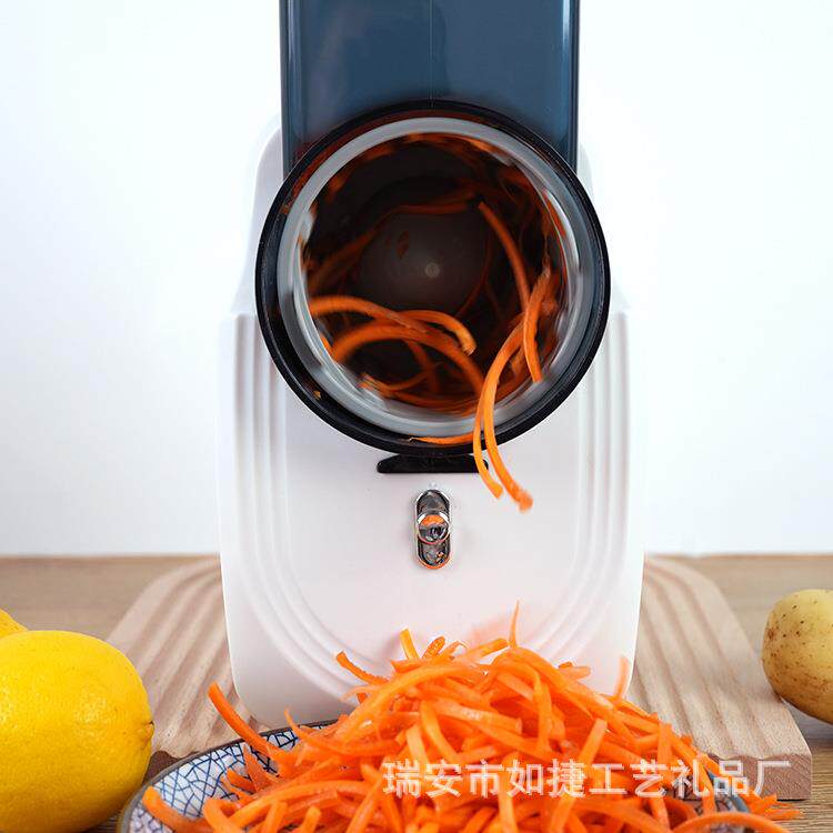 家用多功能切菜器充电款电动厨房用具土豆丝旋风大功率滚筒餐厨