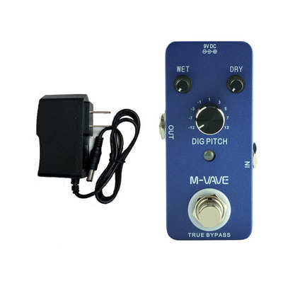 M-VAVE八度移调效果器 DIG PITCH电吉他单块 升调降调8度贝斯模拟