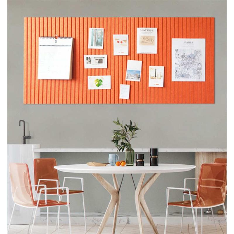 彩色毛毡墙贴背胶自粘竖纹V型槽办公室家居照片墙面装饰毛毡板
