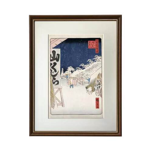 浮世绘日式小众艺术装饰画客厅餐厅玄关竖版复古壁画挂画卧室画