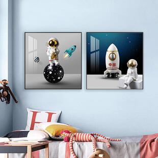 创意儿童房装 饰画卧室床头背景墙小动物简约卡通房间挂画墙面壁画