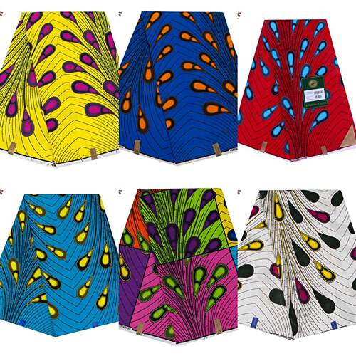 Cotton wax printing printed fabric, clothing fabric,